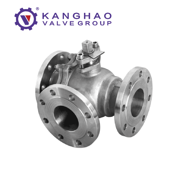 Tee flanged ball valve