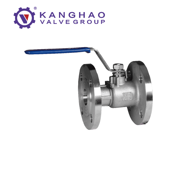 One-piece flange ball valve